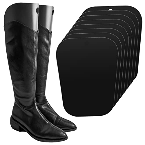 Vesaneae 8 Stück Stiefelform Einsätze, Stiefelformer Formeinsätze, Stiefelspanner Schwarz, Kunststoff Stiefel Ständer Halter, Hohe Stiefelstütze, Stiefel Hohe Unterstützung für Damen und Männer von Vesaneae