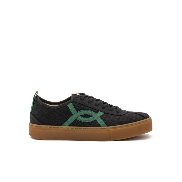 Vesica Piscis Footwear KAFKA BLACK SNEAKER OF RECYCLED COTTON von Vesica Piscis Footwear