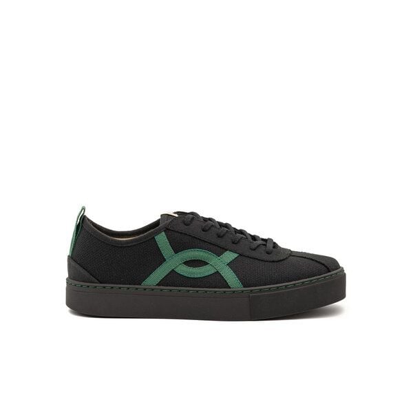Vesica Piscis Footwear KAFKA BLACK SNEAKER OF RECYCLED COTTON von Vesica Piscis Footwear