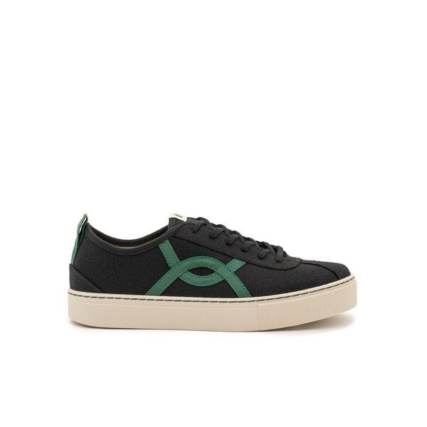 Vesica Piscis Footwear KAFKA BLACK SNEAKER OF RECYCLED COTTON von Vesica Piscis Footwear