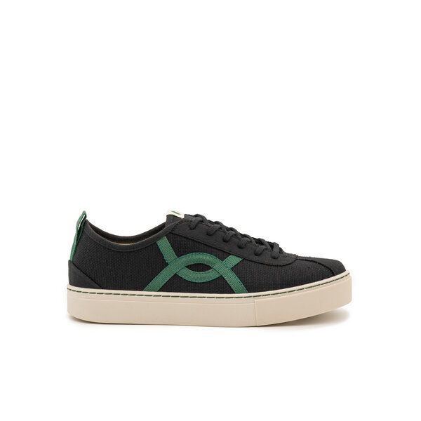 Vesica Piscis Footwear KAFKA BLACK SNEAKER OF RECYCLED COTTON von Vesica Piscis Footwear
