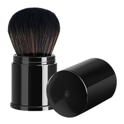 Vesidoloy Pinsel für loses Puder, Rouge-Pinsel, einziehbar, kleines Make-up-Werkzeug für Rouge, Lidschatten, Foundation-Kosmetik-Applikator von Vesidoloy