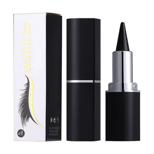 Vesidoloy Smokey Eye Bleistift, schwarzer Gel Eye Liner Stick | Lidschatten Bleistiftstock Buntstift | Wasserdichtes Make -up -Zubehör für Frauen und Mädchen, passt zu allen Hauttypen von Vesidoloy