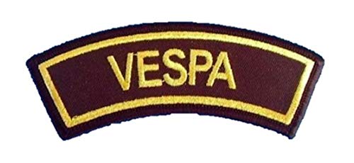 Vespa Arm Patch Embroidered Patch (Black/Gold) von Vespa