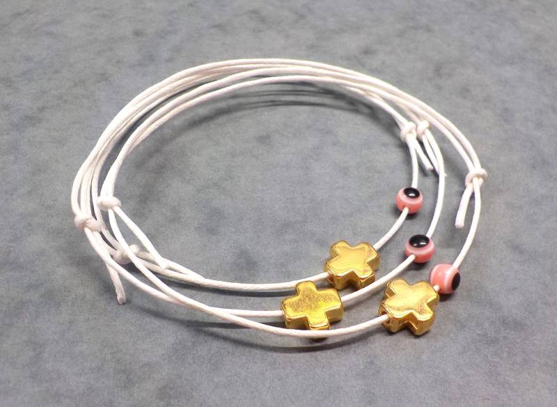 Taufarmband, Freundschaftsarmband, Martyrika, Erstkommunion-Gastgeschenke, Babyparty-Geschenk, Taufgeschenk - 10-Tlg von VessCrafts