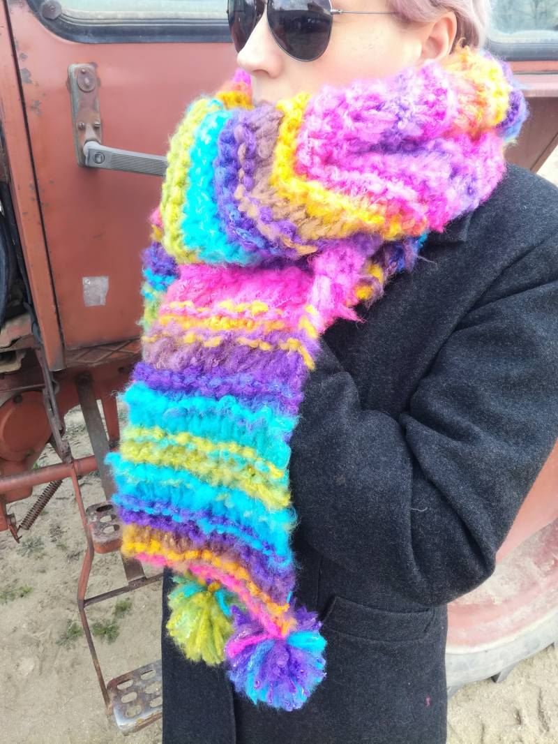 Lange Strickschal Lange Strickschal von VessitoCrochet