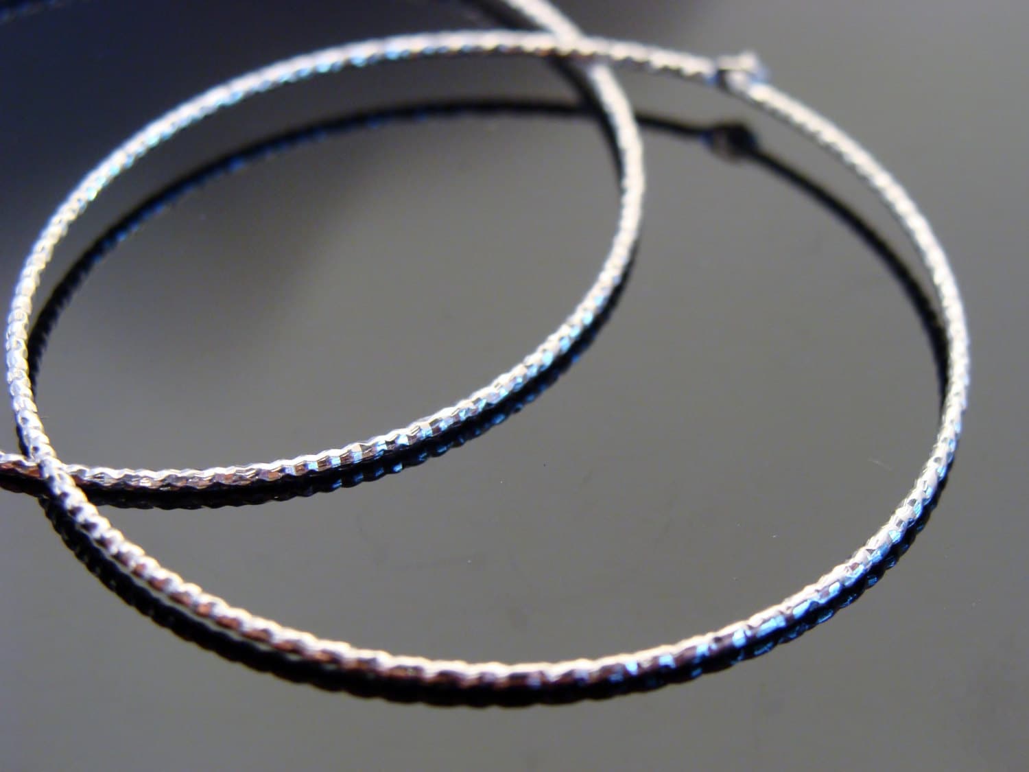 925 Sterling Silber Creolen von VestaJewelry