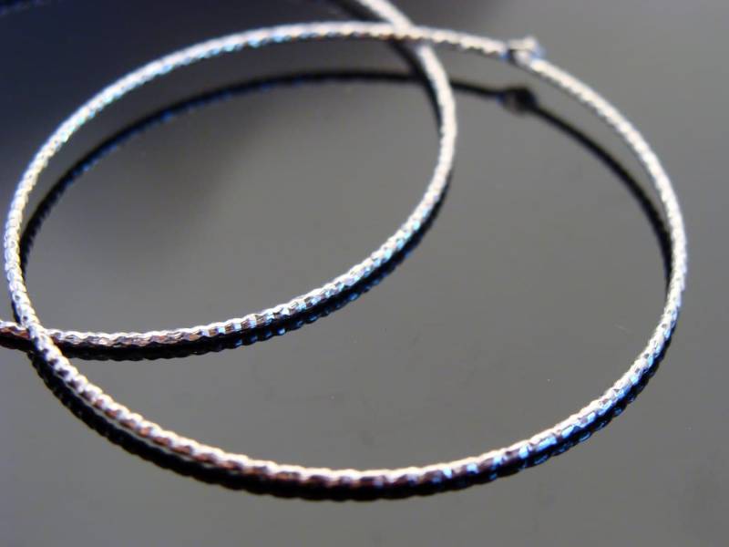 925 Sterling Silber Creolen von VestaJewelry