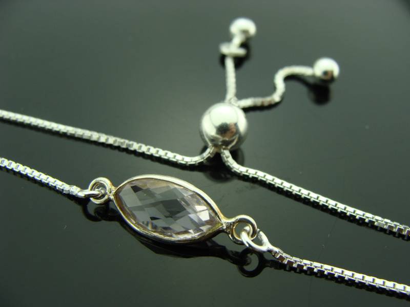 Amethyst 925 Sterling Silber Einstellbare Quaste Armband Femininer Edelstein Schmuck Februar Birthstone Geschenk Für Sie von VestaJewelry