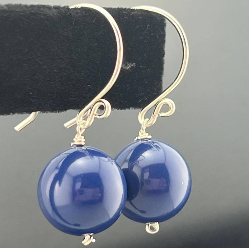 Lapis Swarovski Kristall Ohrringe 925 Sterling Silber Oder 14K Gold Filled Lapis Swarovski Kristall Ohrringe 925 Sterling Silber Oder 14K Gold Filled von VestaJewelry