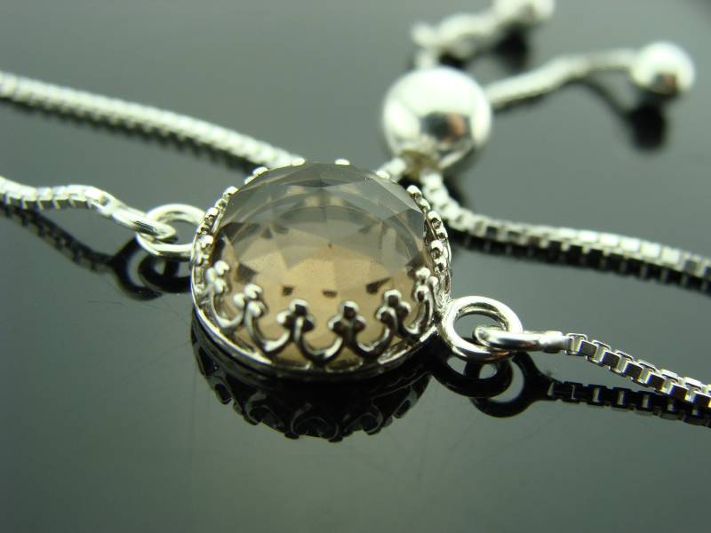 Rauchquarz Armband Edelstein Im Rosenschliff Verstellbare Quaste 925Er Sterlingsilber Boho Schmuck Geschenk Handgemachtes Für Sie Rauchquarz Armband Edelstein Im Rosenschliff Verstellbare Quaste 925Er Sterlingsilber Boho Schmuck Geschenk Handgemachtes Für Sie von VestaJewelry