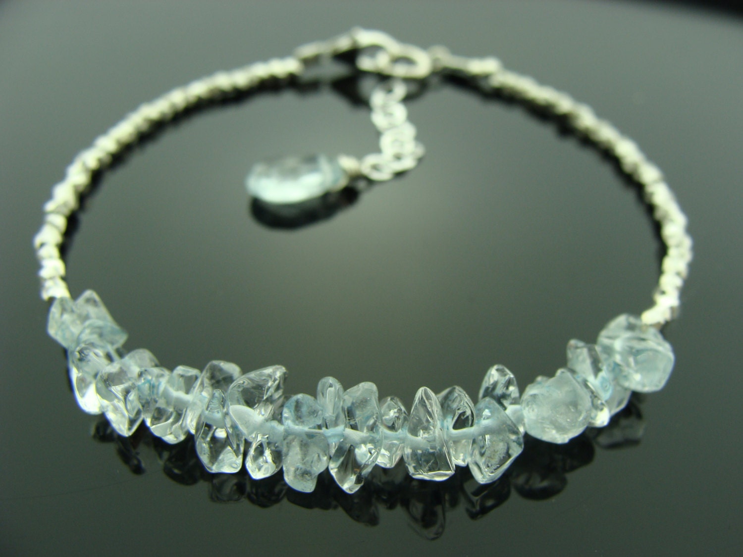 Sky Blue Topas Armband 925 Sterlingsilber Schmuck Dezember Birthstone Geschenk Edelstein Für Sie von VestaJewelry