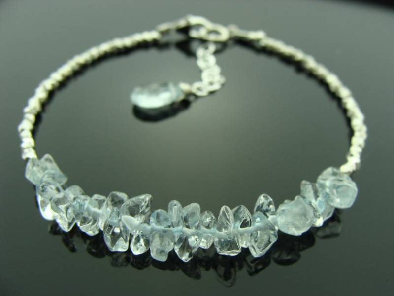 Sky Blue Topas Armband 925 Sterlingsilber Schmuck Dezember Birthstone Geschenk Edelstein Für Sie von VestaJewelry