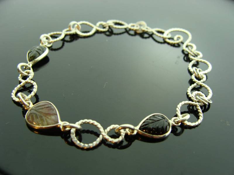 Wassermelone Turmalin Blatt Armband 925 Sterling Silber Link Schmuck Oktober Birthstone Geschenk Handgemachtes Edelstein Wassermelone Turmalin Blatt Armband 925 Sterling Silber Link Schmuck Oktober Birthstone Geschenk Handgemachtes Edelstein von VestaJewelry