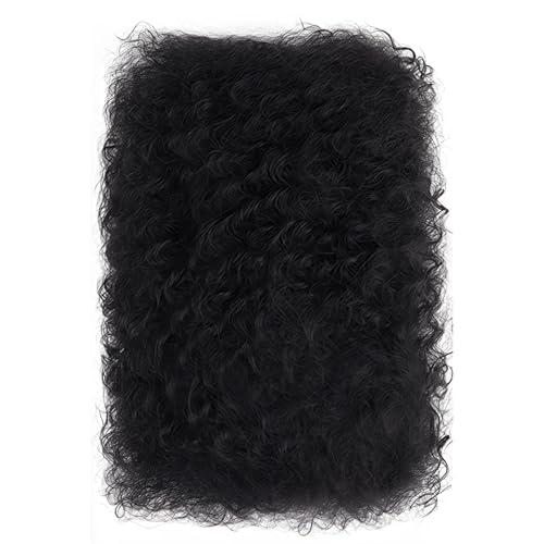 Afro-Echthaar, 35,6 cm, für Dreadlocks, gelockt, geruchlos und einfach anzubringen, perfekt zum Stylen einer Reihe von Frisuren, Schwarz von Vestamore