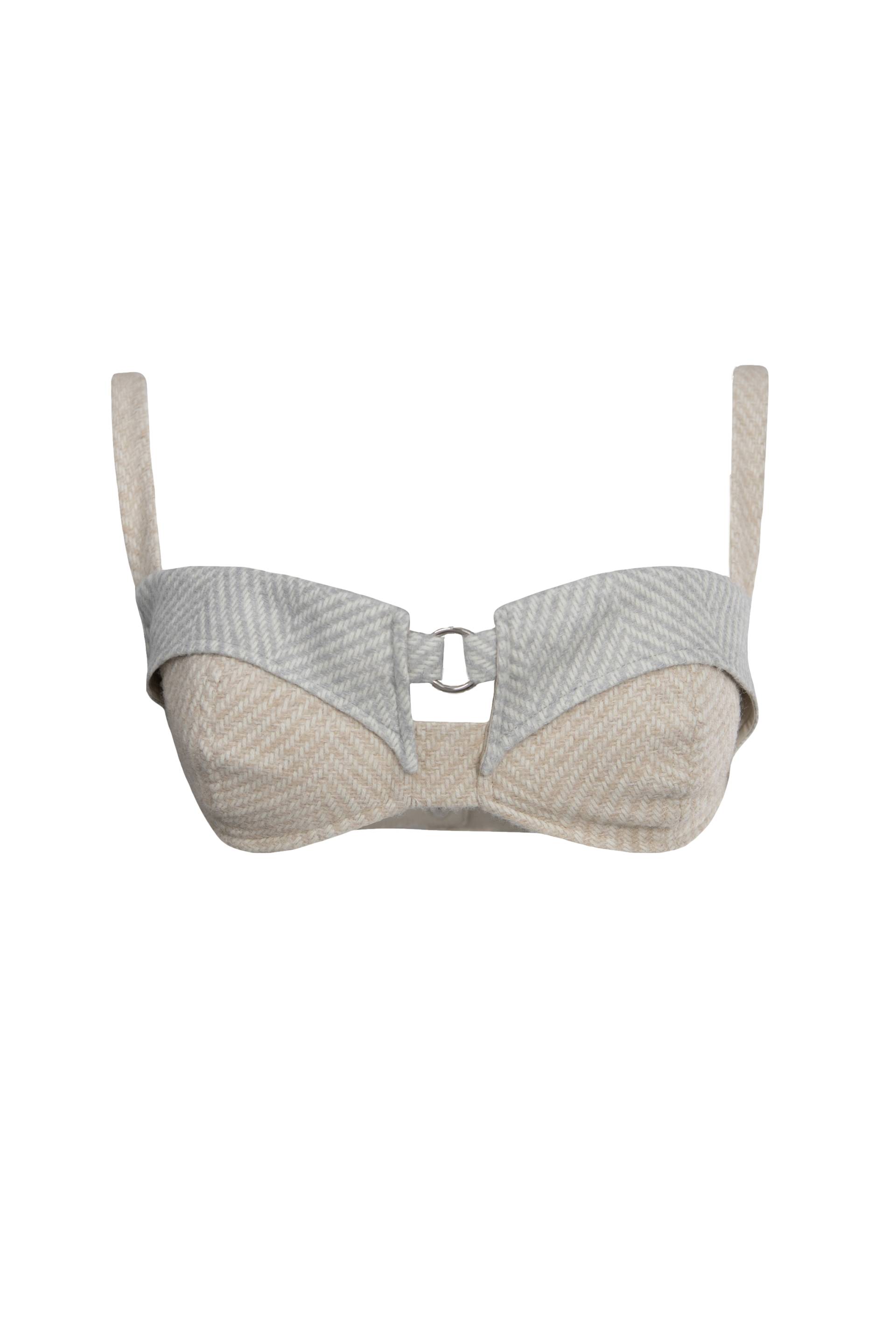 ALPACA RING TOP - Grey - S - Vestiaire d'un Oiseau Libre - Bralette von Vestiaire d'un Oiseau Libre