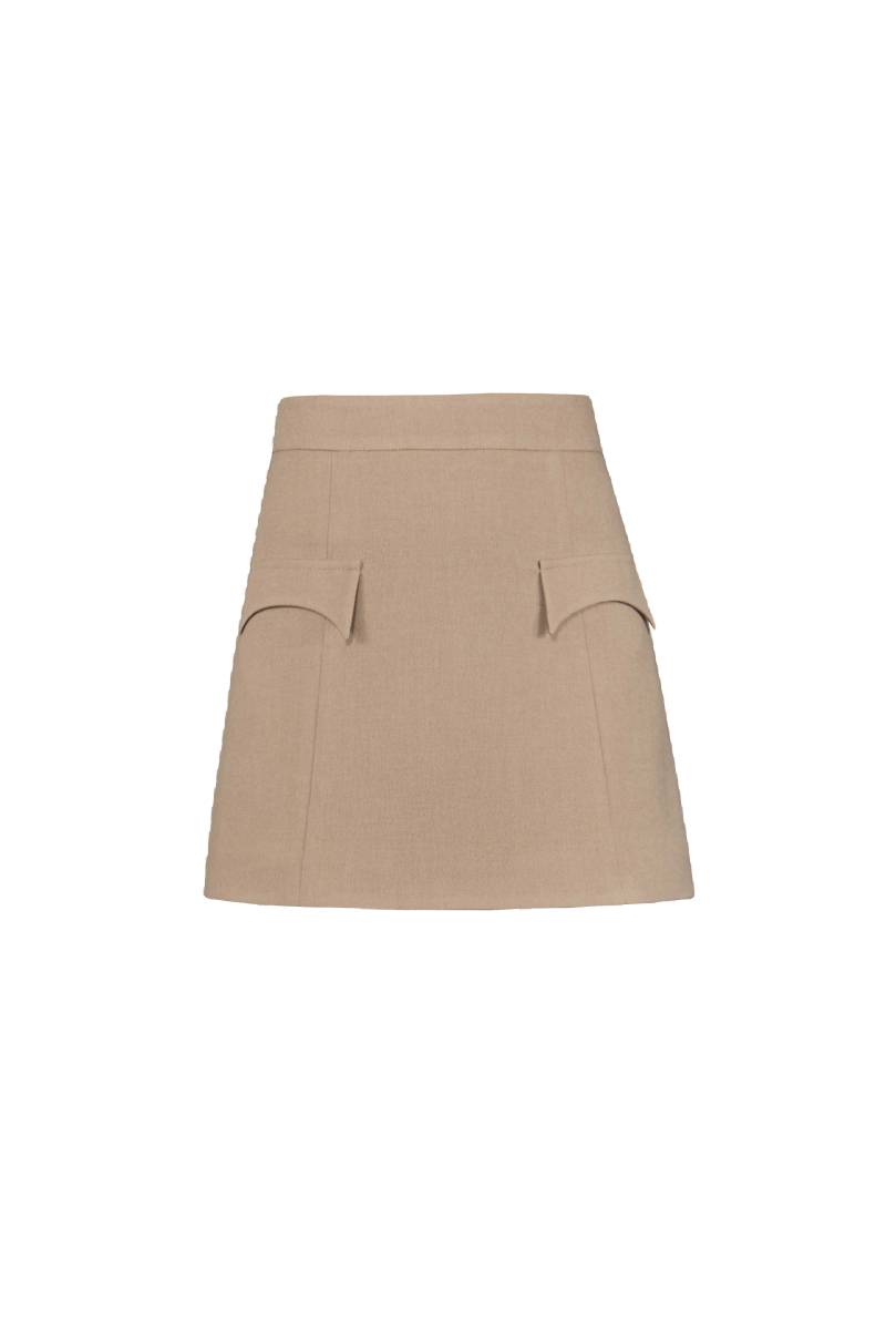 Vestiaire d'un Oiseau Libre | HERITAGE CAMELHAIR SKIRT | Women's Beige Mini skirts von Vestiaire d'un Oiseau Libre