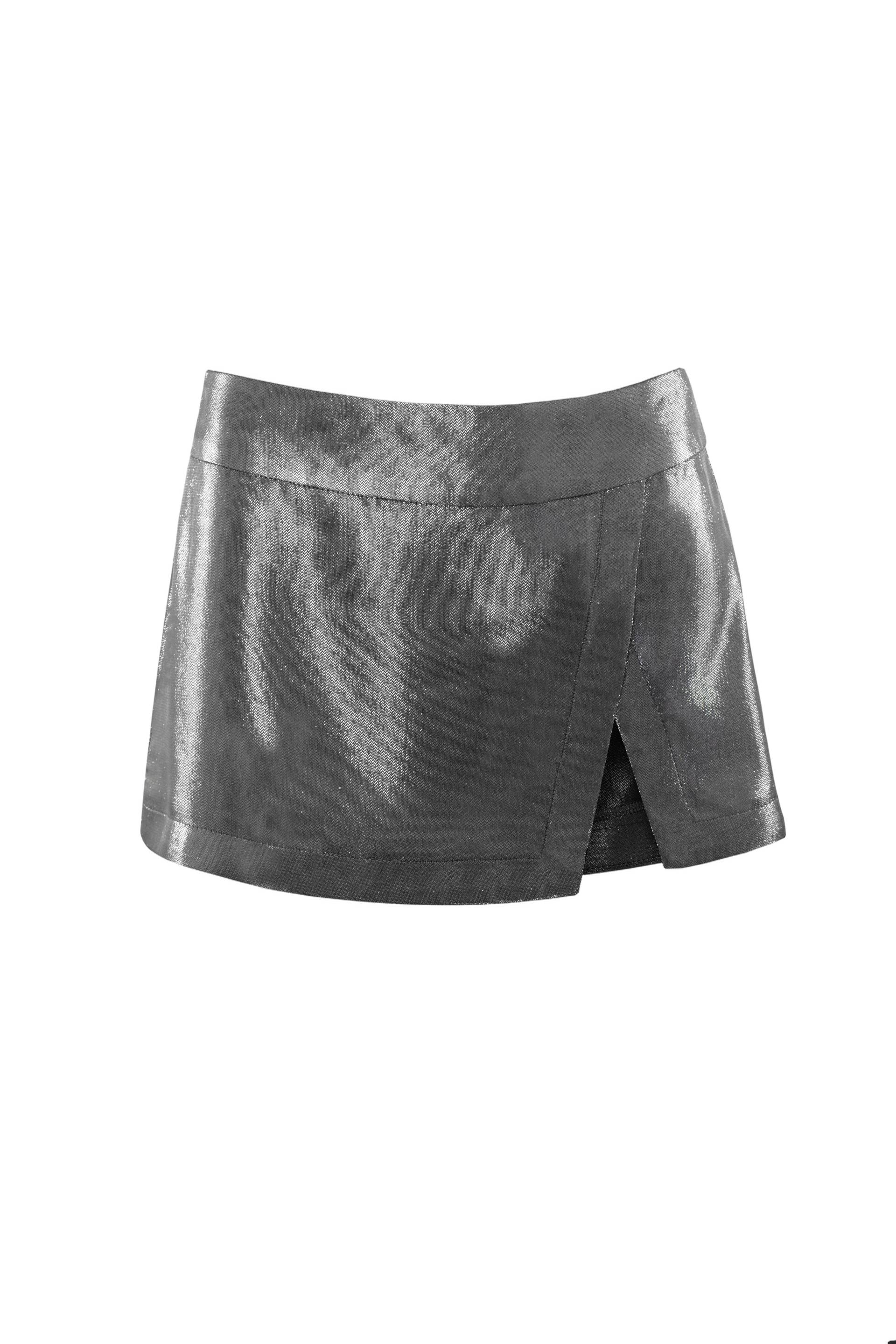 METALLIC Mini Skirt - Grey - M - Vestiaire d'un Oiseau Libre - Mini skirts METALLIC Mini Skirt - Grey - M - Vestiaire d'un Oiseau Libre - Mini skirts von Vestiaire d'un Oiseau Libre