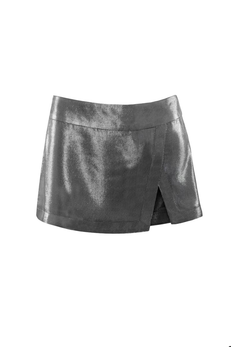Vestiaire d'un Oiseau Libre | METALLIC  Mini Skirt | Women's Grey Mini skirts von Vestiaire d'un Oiseau Libre