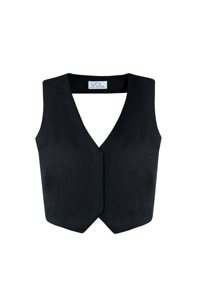 Vestiaire d'un Oiseau Libre | OPEN-BACK VEST | Women's Black Vests von Vestiaire d'un Oiseau Libre