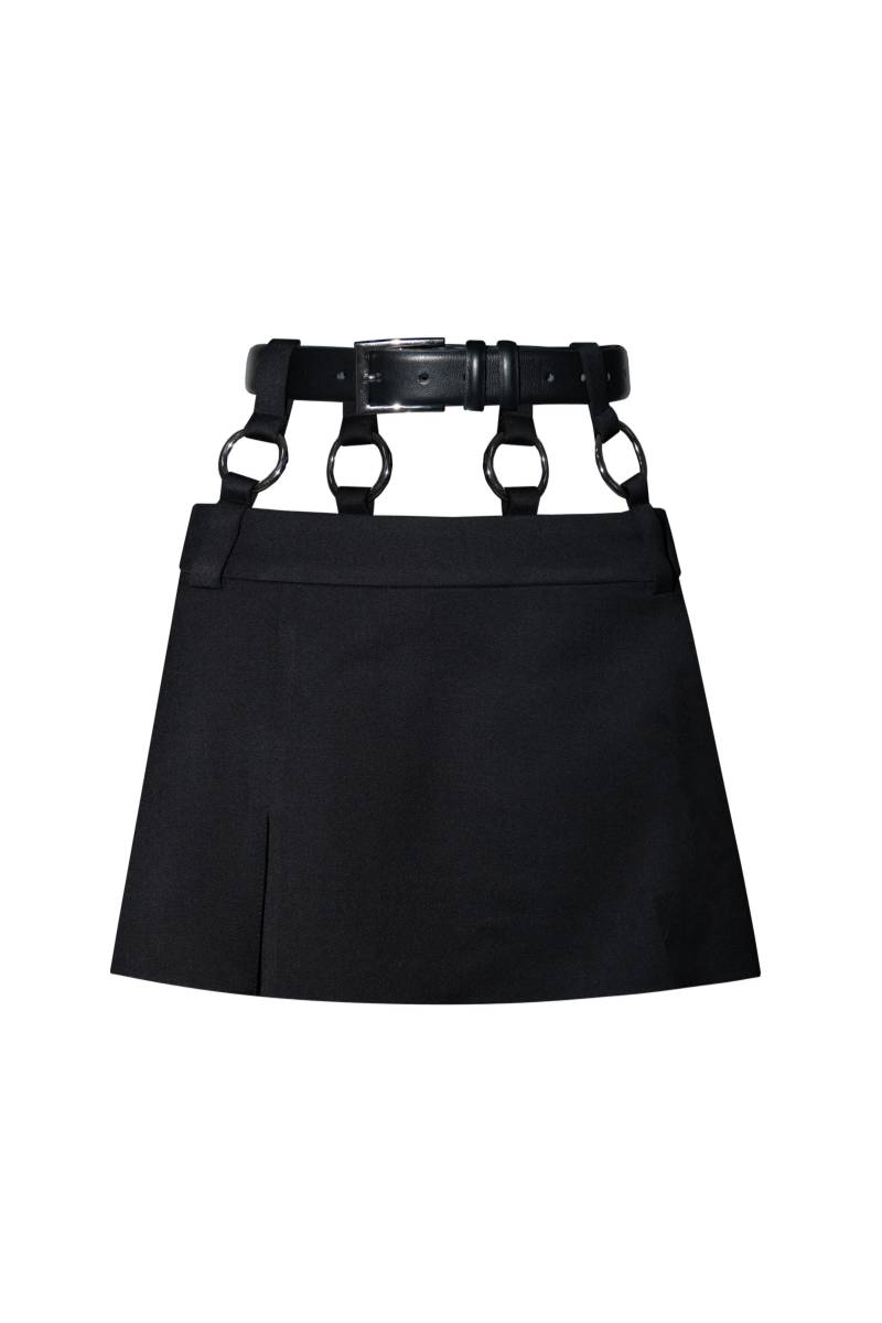 Vestiaire d'un Oiseau Libre | RINGS MINI SKIRT | Women's Black Mini skirts von Vestiaire d'un Oiseau Libre