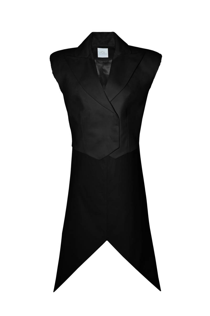 Vestiaire d'un Oiseau Libre | STRUCTURED TAILCOAT | Women's Black Coats von Vestiaire d'un Oiseau Libre