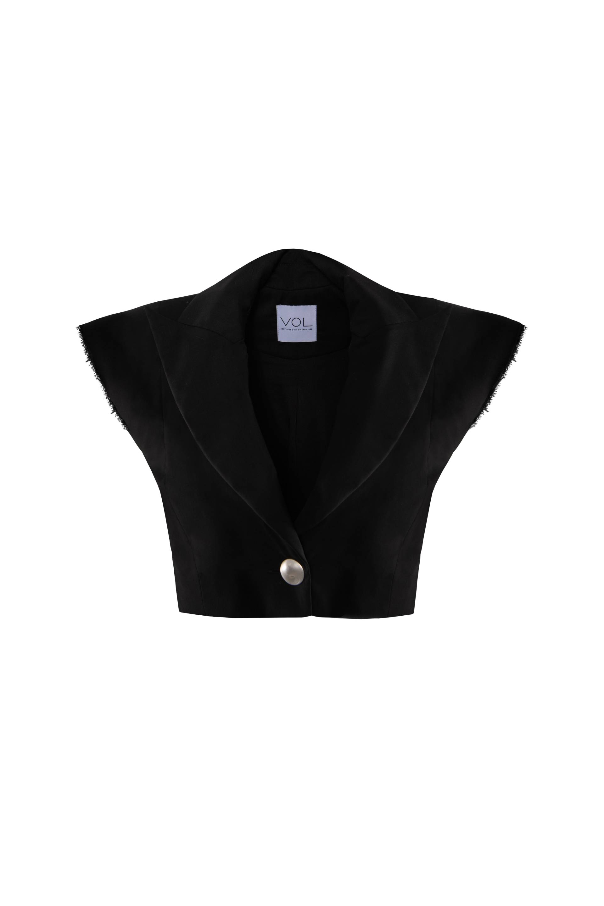 Sleeveless Cropped Jacket - Black - XXS - Vestiaire d'un Oiseau Libre - Crop tops Sleeveless Cropped Jacket - Black - XXS - Vestiaire d'un Oiseau Libre - Crop tops von Vestiaire d'un Oiseau Libre