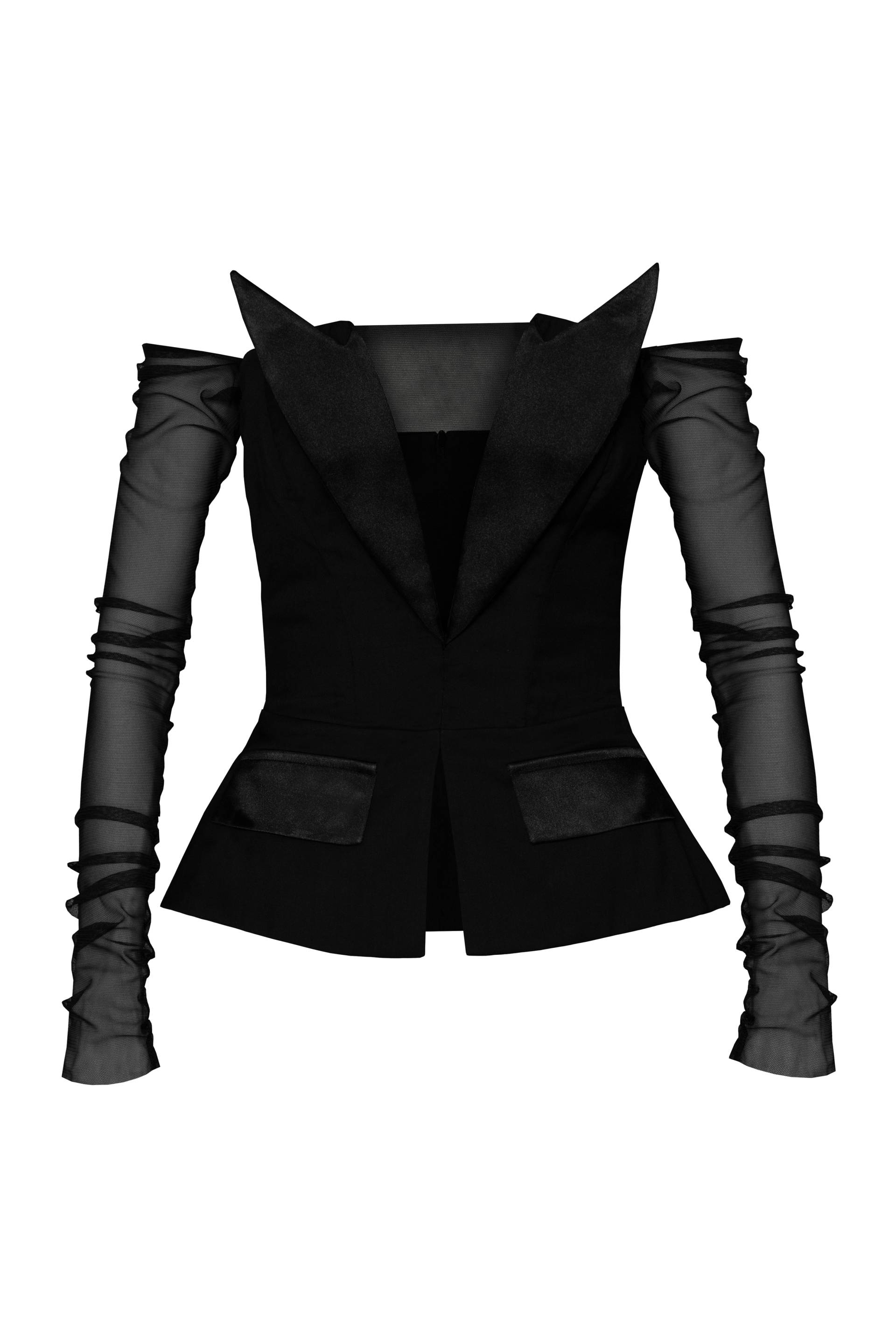 Tuxedo Corset Top - Black - XXS - Vestiaire d'un Oiseau Libre - Tops Tuxedo Corset Top - Black - XXS - Vestiaire d'un Oiseau Libre - Tops von Vestiaire d'un Oiseau Libre