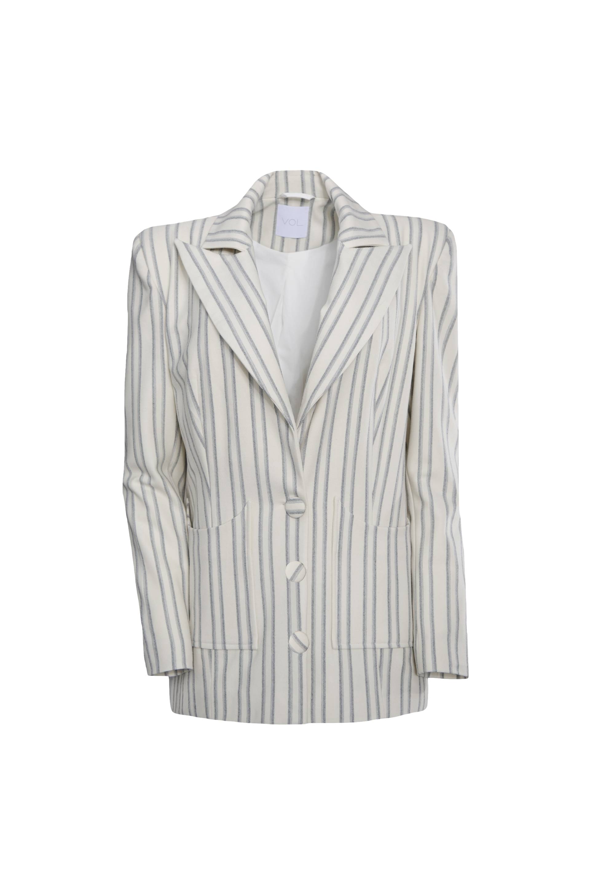 merino jacket - White - XS - Vestiaire d'un Oiseau Libre - Blazers von Vestiaire d'un Oiseau Libre