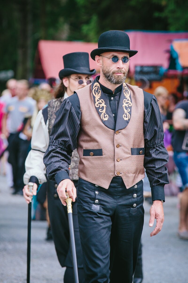 steampunk Gothic Dandy Herren Weste, Unikat steampunk Gothic Dandy Herren Weste, Unikat von Vestimentum