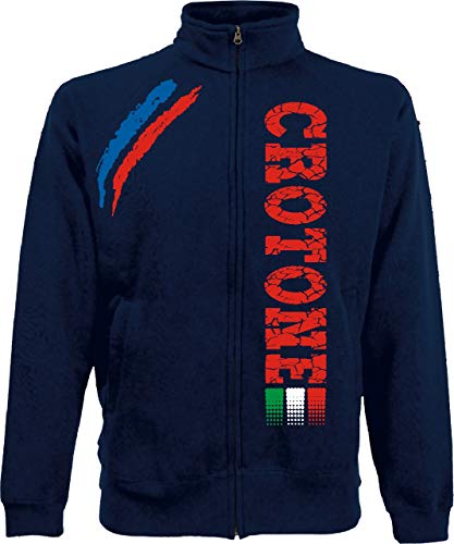 Generico Jacke CROTONE Tifosi Ultras Fußball Sport Von s XXL und 4 Farben verfügbar - Marineblau, XL von Vestipassioni
