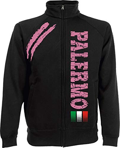 Generico Jacke Palermo Tifosi Ultras Fußball Sport Von s XXL und 4 Farben verfügbar - Noir, XXL von Vestipassioni