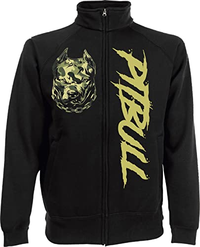 Vestipassioni Pitbull Camouflage Fight Dog Kick Boxing Boxing Geschenkidee von S bis XXL, Schwarz , M Vestipassioni Pitbull Camouflage Fight Dog Kick Boxing Boxing Geschenkidee von S bis XXL, Schwarz , M von Vestipassioni
