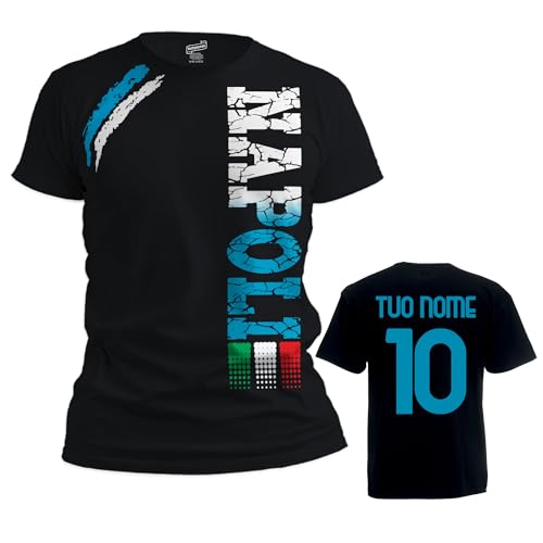 Vestipassioni T-Shirt Neapel Fußballfans Ultras Fußball Sport von S bis 3XL und 4 Farben erhältlich, Schwarz , XL Vestipassioni T-Shirt Neapel Fußballfans Ultras Fußball Sport von S bis 3XL und 4 Farben erhältlich, Schwarz , XL von Vestipassioni