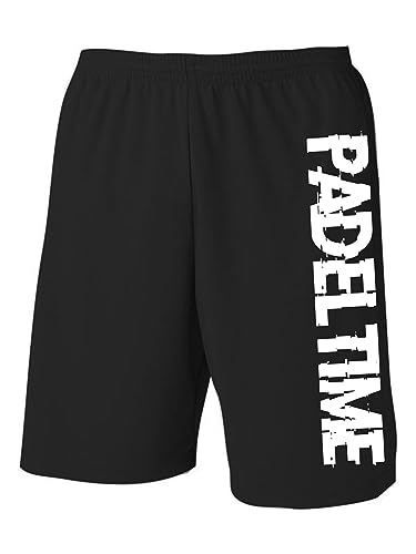 Vestipassioni Technische Shorts für Padel mit Taschen, 8 Farben und 5 Größen, weißer Schriftzug, M von Vestipassioni