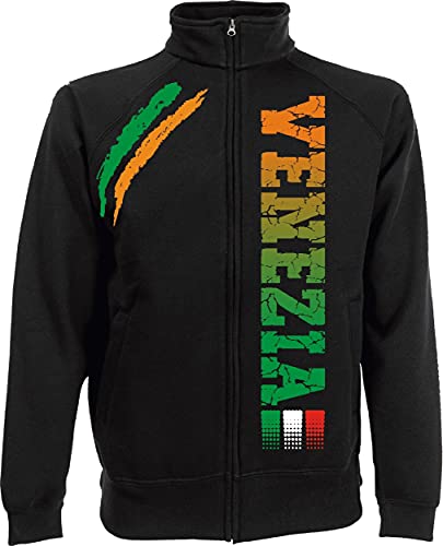 vestipassioni Jacke Venezia Tifosi italienische Stadt Sport auch für Kinder, Schwarz , S von Vestipassioni