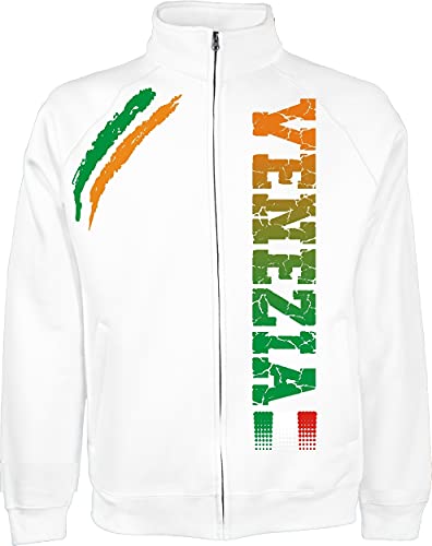 vestipassioni Jacke Venezia Tifosi italienische Stadt Sport auch für Kinder, weiß, S von Vestipassioni