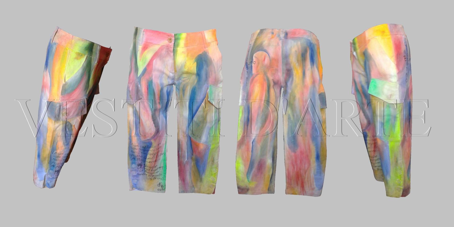 Bemalter Jeans Unikat Geschenke Für Männer Boho Kleidung Personalisiert Vintage Plus Size Ihre Ideen Frauen Handgemacht Haremshose Gypgy Hippie von Vestitidarte