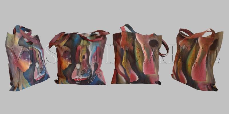 Handgemalte Tasche Kunst Liebhaber Geschenke Für Sie Taschen Boho Geldbörsen Handtaschen Crossbody Stoff Tote Canvas Schultertaschen Art Top Henkel von Vestitidarte