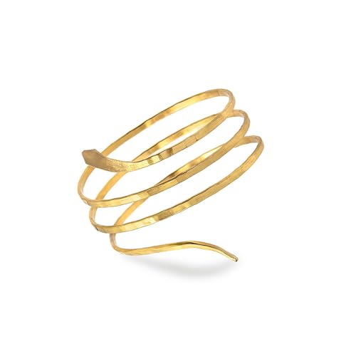 Vestopazzo Schlangenarmband aus Messing. Nickel getestet. Handarbeit. Einheitsgröße, verstellbare Größe. Unisex. DD11130, Taglia unica, Messing, Keine von Vestopazzo