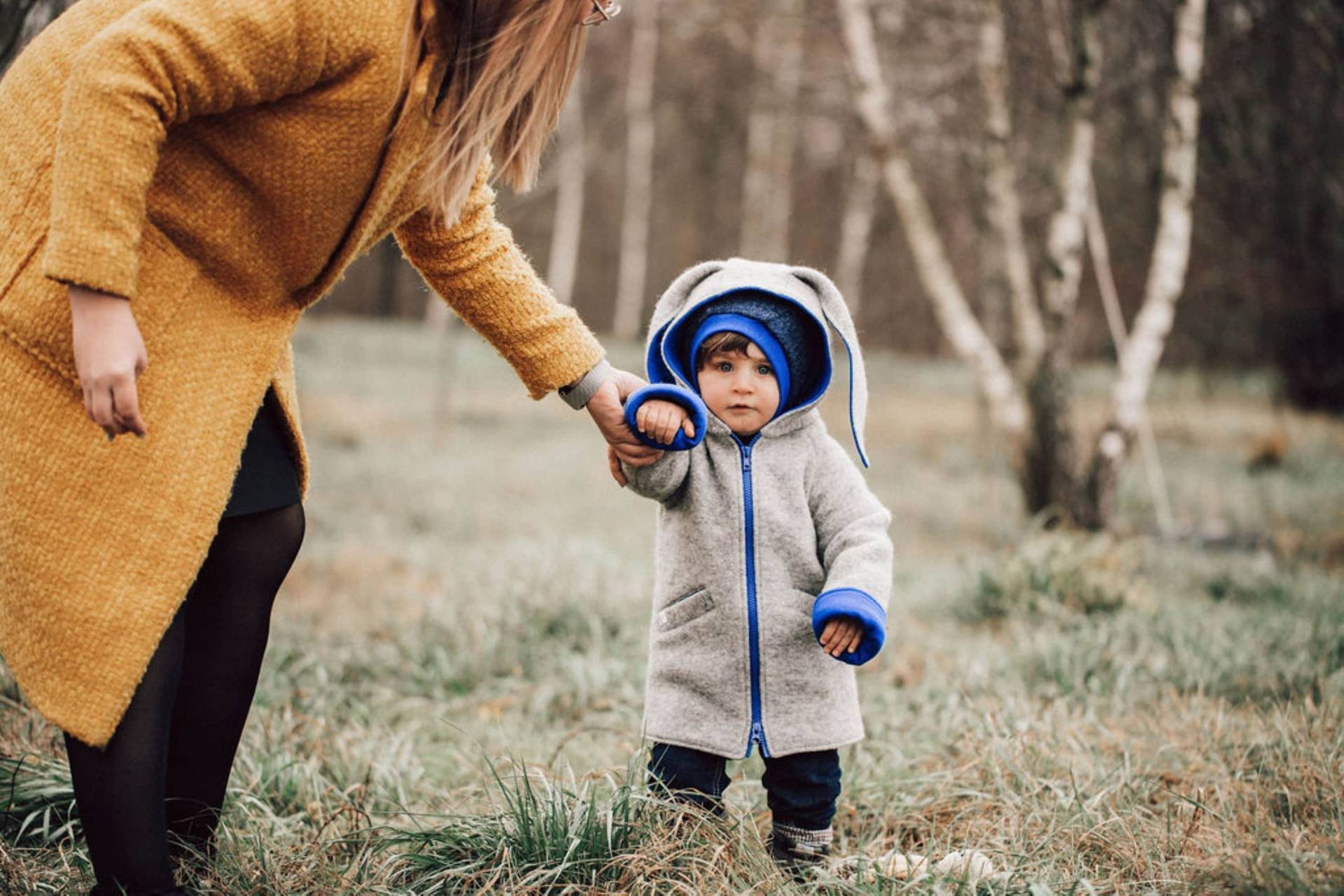 Häschen Kapuzenjacke, Mantel Für Kleinkinder, Baby Boy Wollmantel, Herbstmantel, Wintermantel von Vestos