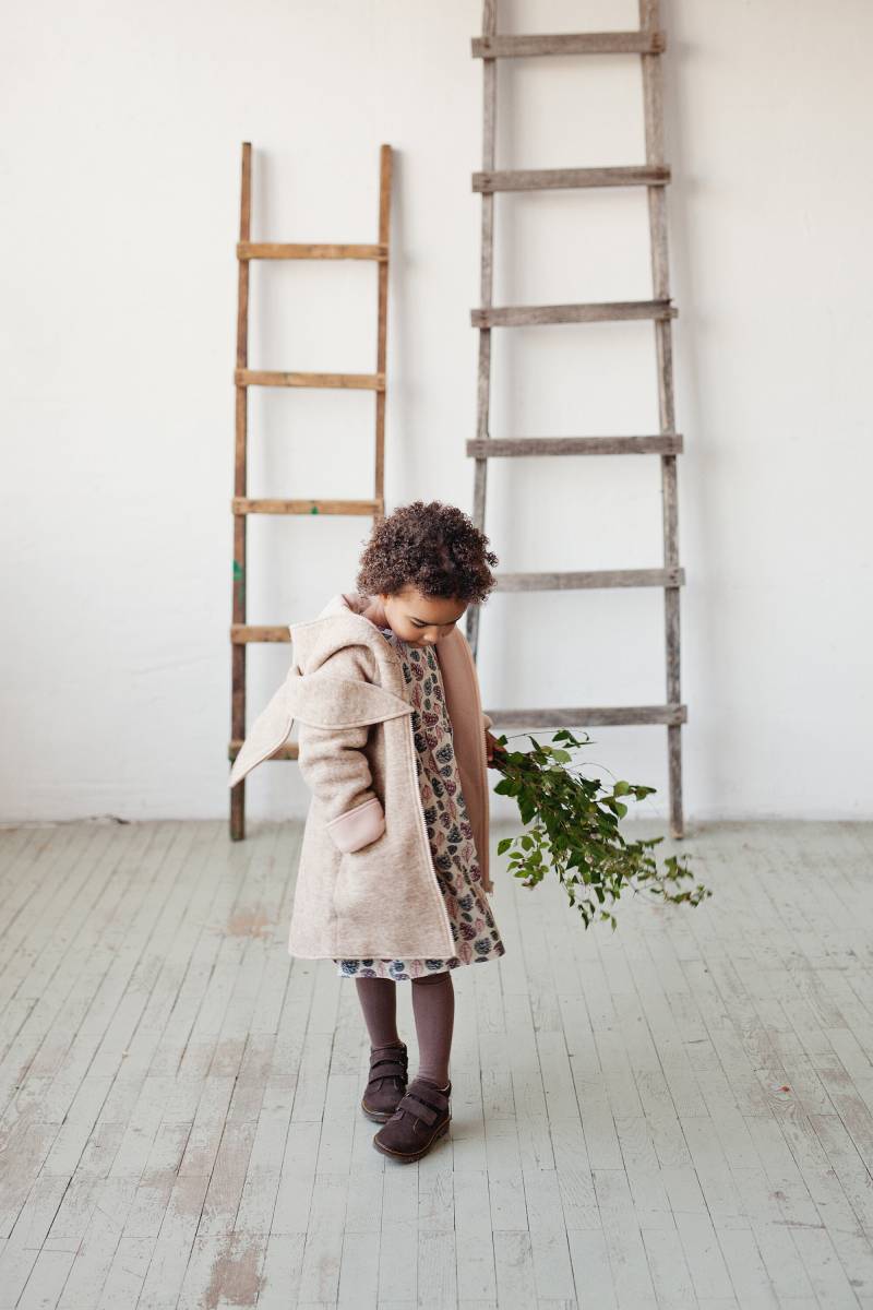 Handgefertigte Hasen Ohren Wolle Mantel Kleinkind Hoodie Jacke von Vestos