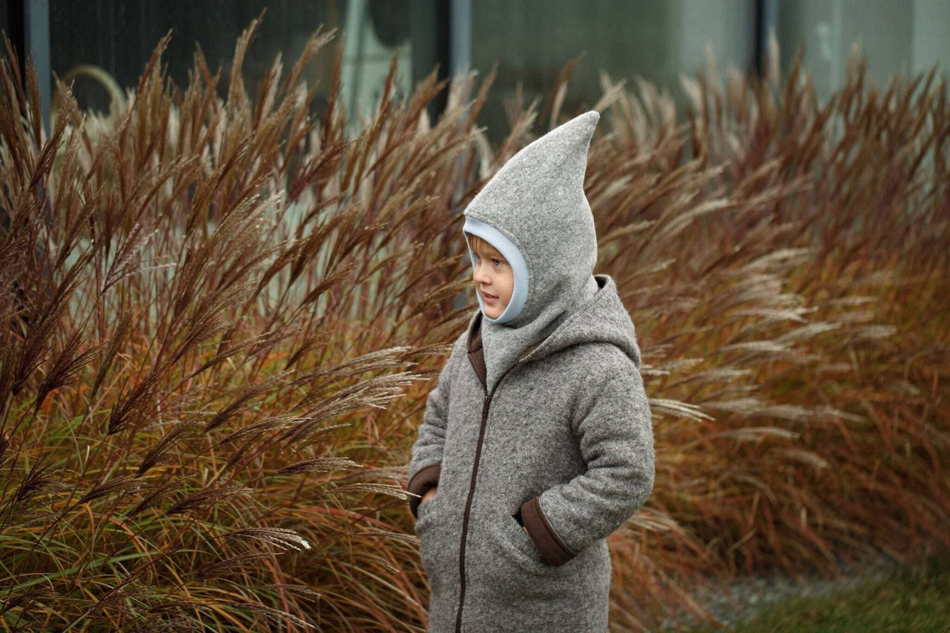 Kinder Balaclava Handgefertigte Winter Haube Helm von Vestos