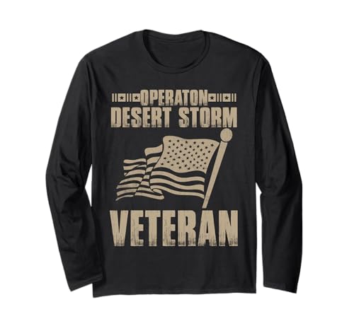 Veteran Shirt Operation Desert Storm Tees Herren Damen USA Langarmshirt von Veteran Gift Tee