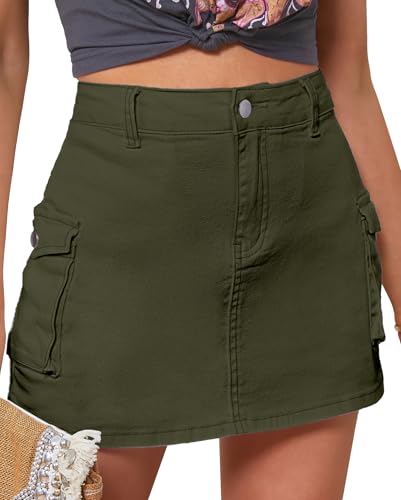 Vetinee Damen Hose Kurz Hose Kurz Damen Sommer Hosen Rock Kurzer Rock Damen Sommer Kurzer Rock Damen Rock Kurz Shorts Damen Sommer Locker Größe Large Passt EU Größe 42 bis EU Größe 44 Armeegrün Vetinee Damen Hose Kurz Hose Kurz Damen Sommer Hosen Rock Kurzer Rock Damen Sommer Kurzer Rock Damen Rock Kurz Shorts Damen Sommer Locker Größe Large Passt EU Größe 42 bis EU Größe 44 Armeegrün von Vetinee