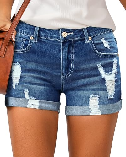 Vetinee Damen Hose Kurz Jeansshorts Damen Sommer Women's Shorts Umhang blau Größe X-Large Passt EU Größe 46 bis EU Größe 48 Vetinee Damen Hose Kurz Jeansshorts Damen Sommer Women's Shorts Umhang blau Größe X-Large Passt EU Größe 46 bis EU Größe 48 von Vetinee