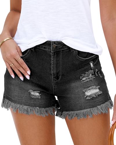 Vetinee Damen Shorts Baumwolle Kurze Damen Hosen Sommer Kieselgrau Größe Small Passend für EU Größe 34 bis EU Größe 36 Vetinee Damen Shorts Baumwolle Kurze Damen Hosen Sommer Kieselgrau Größe Small Passend für EU Größe 34 bis EU Größe 36 von Vetinee