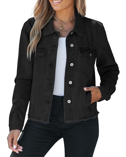 Vetinee Jeansjacke Damen Schwarz Jacke Damen Schwarz Schwarze Jeansjacke Damen Schwarze Jacke Damen Damen Herbst Jacken Graphit Schwarz Größe Medium Passt EU Größe 38 bis EU Größe 40 Vetinee Jeansjacke Damen Schwarz Jacke Damen Schwarz Schwarze Jeansjacke Damen Schwarze Jacke Damen Damen Herbst Jacken Graphit Schwarz Größe Medium Passt EU Größe 38 bis EU Größe 40 von Vetinee