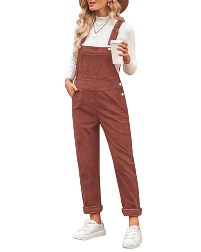 Vetinee Jumpsuit Sommer Damen Jumpsuits für Damen Sommer Apricot Brandy Größe Large Passt EU Größe 42 bis EU Größe 44 von Vetinee