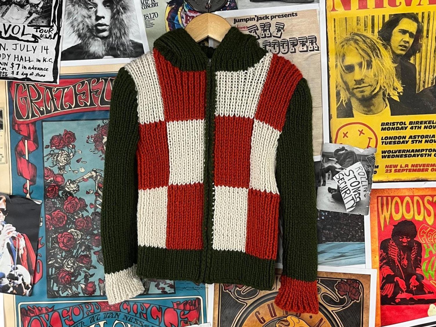 Vintage Kinder 60Er-70Er Jahre Grün Orange Weiß Karo Print Grobstrick Zip Up Cardigan Mit Kapuze Pullover Größe 5 Alter 4-5 Jungen Mädchen Vintage Kinder 60Er-70Er Jahre Grün Orange Weiß Karo Print Grobstrick Zip Up Cardigan Mit Kapuze Pullover Größe 5 Alter 4-5 Jungen Mädchen von VettedVintageWares